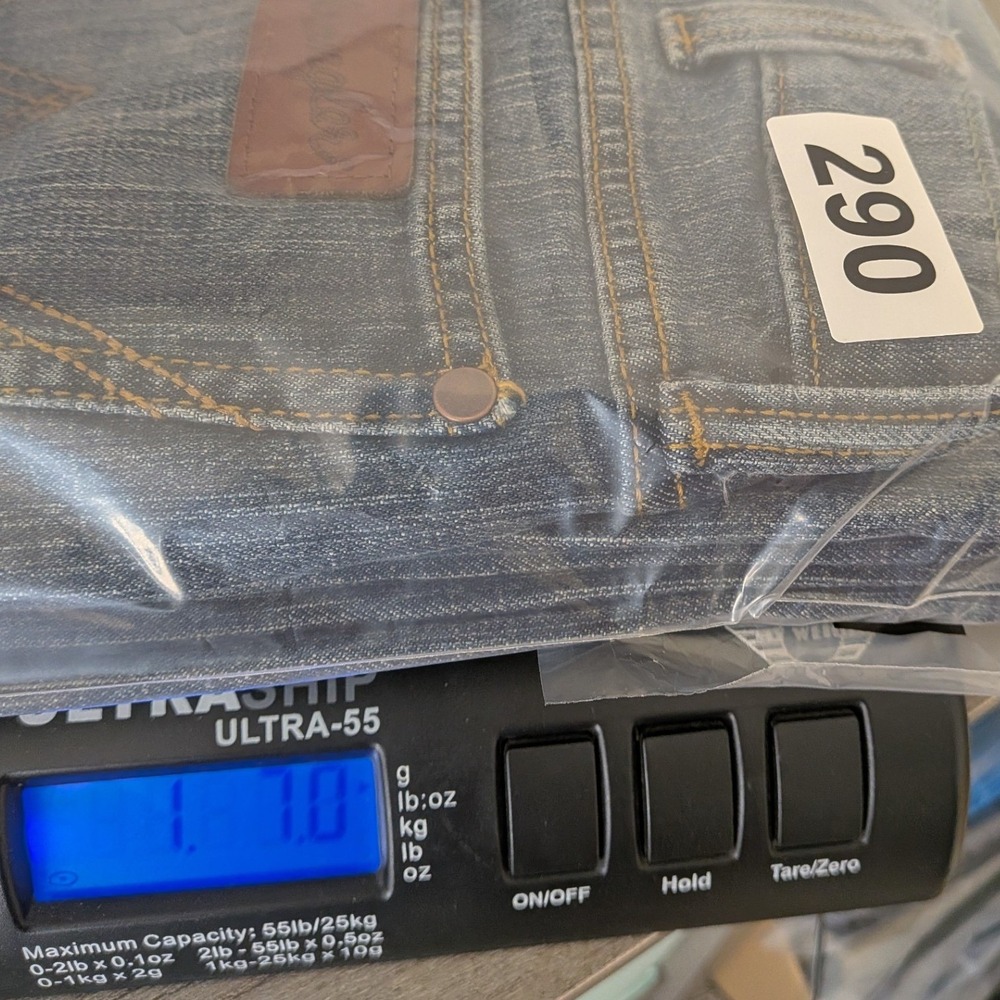 Wrangler Jeans Mens 32x32 Blue Denim Retro Slim Straight Boot Cowboy Western Y2k - Picture 11 of 12